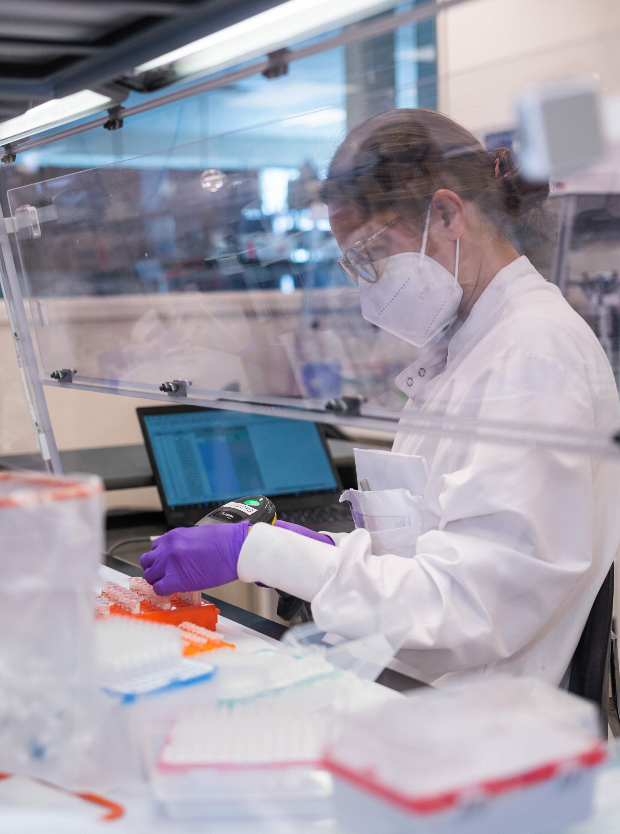 woman working in lab