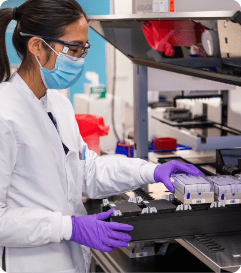 woman working in a lab